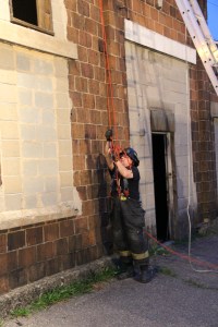 Rope Decent, Rappel Training, Citizen's Fire Company, Tamaqua, 8-11-2014 (177)