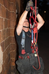 Rope Decent, Rappel Training, Citizen's Fire Company, Tamaqua, 8-11-2014 (178)