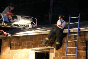 Rope Decent, Rappel Training, Citizen's Fire Company, Tamaqua, 8-11-2014 (187)