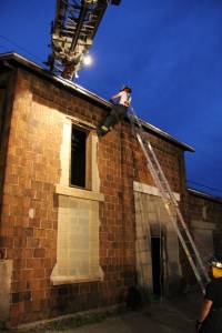 Rope Decent, Rappel Training, Citizen's Fire Company, Tamaqua, 8-11-2014 (194)