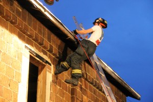 Rope Decent, Rappel Training, Citizen's Fire Company, Tamaqua, 8-11-2014 (200)