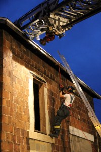 Rope Decent, Rappel Training, Citizen's Fire Company, Tamaqua, 8-11-2014 (210)