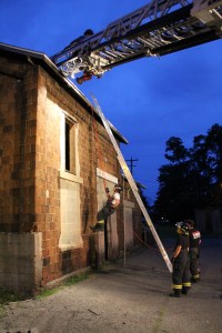 Rope Decent, Rappel Training, Citizen's Fire Company, Tamaqua, 8-11-2014 (220)