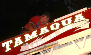 Rope Decent, Rappel Training, Citizen's Fire Company, Tamaqua, 8-11-2014 (225)