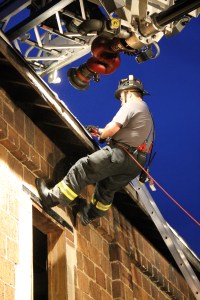 Rope Decent, Rappel Training, Citizen's Fire Company, Tamaqua, 8-11-2014 (238)