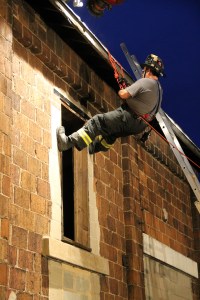 Rope Decent, Rappel Training, Citizen's Fire Company, Tamaqua, 8-11-2014 (244)