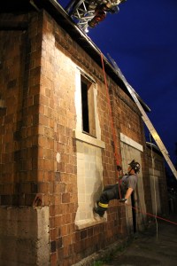 Rope Decent, Rappel Training, Citizen's Fire Company, Tamaqua, 8-11-2014 (260)