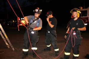 Rope Decent, Rappel Training, Citizen's Fire Company, Tamaqua, 8-11-2014 (262)