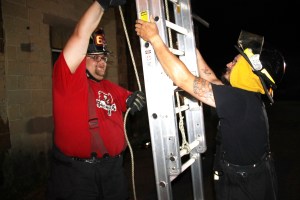 Rope Decent, Rappel Training, Citizen's Fire Company, Tamaqua, 8-11-2014 (267)