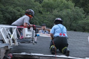 Rope Decent, Rappel Training, Citizen's Fire Company, Tamaqua, 8-11-2014 (8)