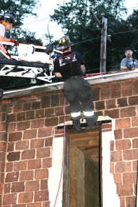 Rope Decent, Rappel Training, Citizen's Fire Company, Tamaqua, 8-11-2014 (82)