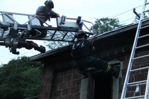 Rope Decent, Rappel Training, Citizen's Fire Company, Tamaqua, 8-11-2014 (90)