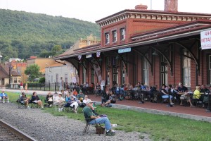Todd Wolfe Band, Chamber of Comerce Concert Series, Train Station, Tamaqua, 8-7-2014 (5)
