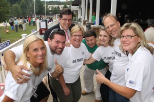 Pictured from left are Susie Fegley, board member, Schuylkill United Way (SUW); Anthony Harbison, Chairman, SUW; George Halcovage, Schuylkill County Commissioner; Gary Hess, Kelly Malone, Director, SUW; Gary Hess, Schuylkill County Commissioner; Michelle Halabura, Community Relations, SUW; Eric Dreyfus, Chairman, Tamaqua United Way; and Denise Ressler, Assistant Chair, Tamaqua United Way.