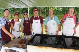 Volunteers, Ethnic Food Festival, St. Richard's Catholic Church, Barnesville, 8-2-2014 (2)