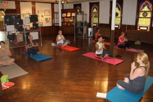 Yoga Benefit, Community Arts Center, Tamaqua, 8-11-2014 (1)