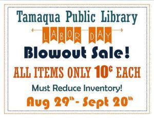 8-29-2014, Book Blowout Sale, Tamaqua Public Library, Tamaqua