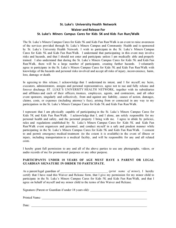 9-20-2014, St. Luke's Cares For Kids 5K Run Walk, Hospital, Coaldale, APPLICATION, page 2 of 2