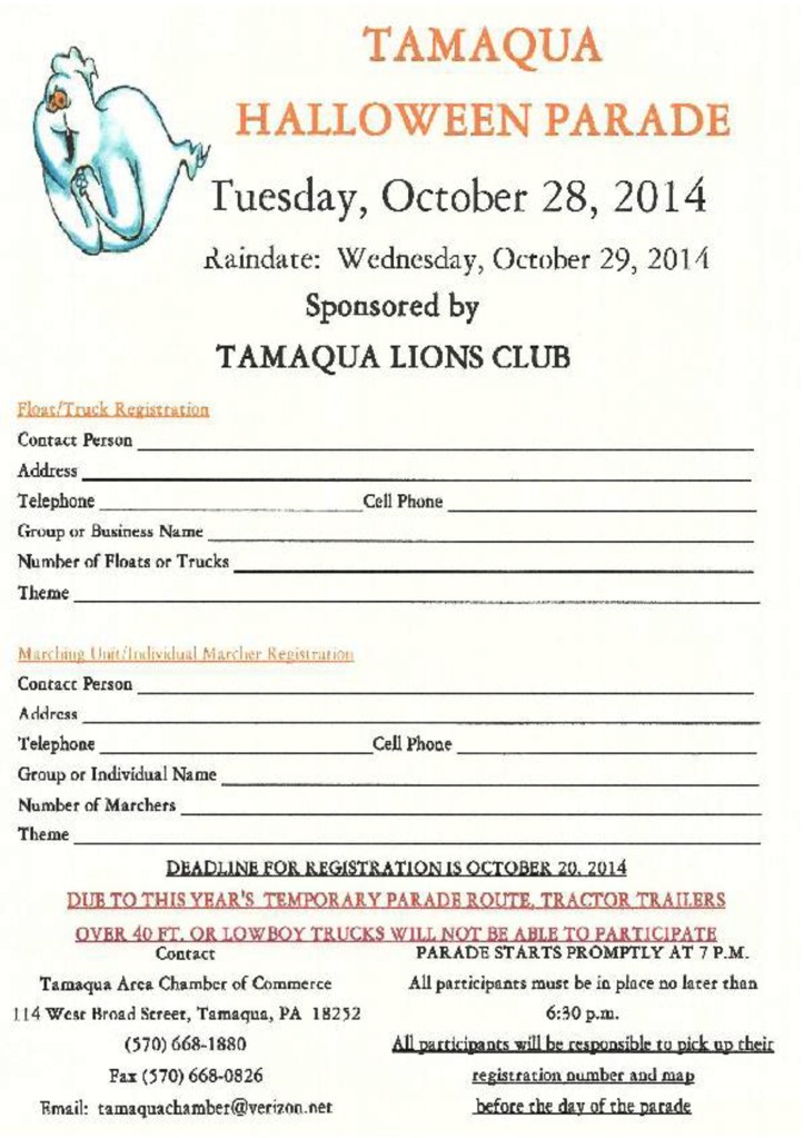 9-26-2014, Tamaqua Chamber of Commerce, Chamber Chatters10
