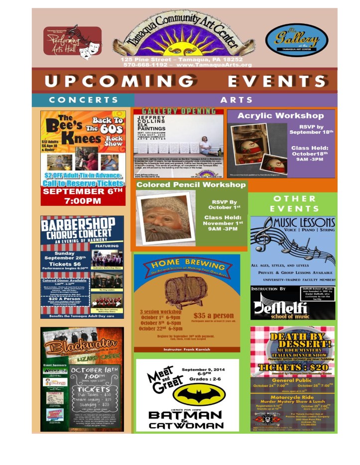 9-5-2014, Tamaqua Chamber of Commerce, Chamber Chatters8