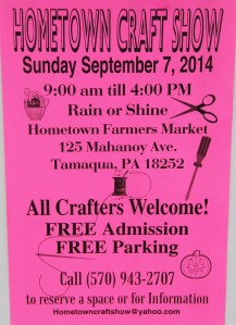 9-7-2014, Hometown Craft Show, Hometown Farmer's Market, Hometown