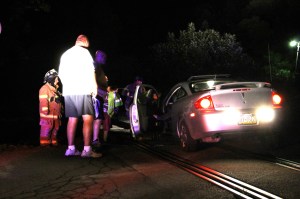 Car on Train Tracks, Barnesville, 9-3-2014 (3)