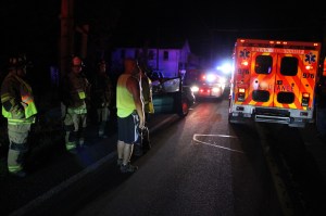 Car vs Pole, Pine Creek Drive, Barnesville, Rush Township, 9-3-2014 (33)