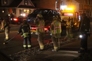Driver Taken Into Custody after Striking Vehicle, Sheering Pole, Tamaqua (149)