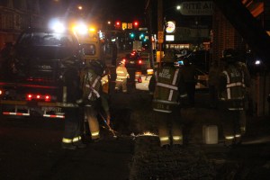 Driver Taken Into Custody after Striking Vehicle, Sheering Pole, Tamaqua (153)