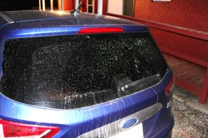 Driver Taken Into Custody after Striking Vehicle, Sheering Pole, Tamaqua (166)