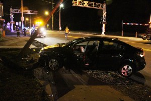 Driver Taken Into Custody after Striking Vehicle, Sheering Pole, Tamaqua (30)