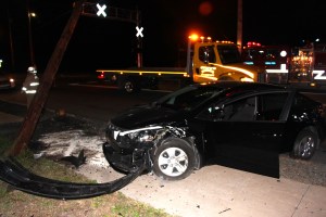 Driver Taken Into Custody after Striking Vehicle, Sheering Pole, Tamaqua (33)