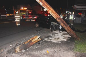 Driver Taken Into Custody after Striking Vehicle, Sheering Pole, Tamaqua (51)
