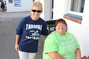 Fans, Volunteers during Football Game, Sports Stadium, Tamaqua, 9-19-2014 (2)