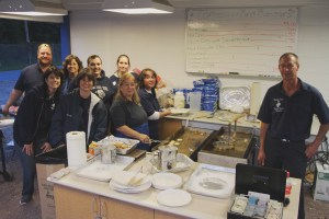 Fans, Volunteers during Football Game, Sports Stadium, Tamaqua, 9-19-2014 (34)