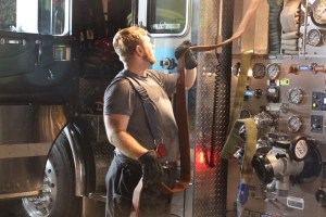 Firefighter Training, American Hose Co, Tamaqua, 9-23-2014 (107)