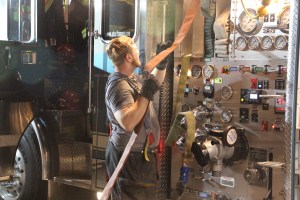 Firefighter Training, American Hose Co, Tamaqua, 9-23-2014 (108)