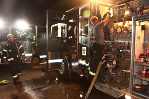 Firefighter Training, American Hose Co, Tamaqua, 9-23-2014 (116)