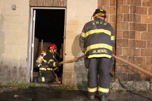 Firefighter Training, American Hose Co, Tamaqua, 9-23-2014 (24)