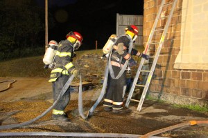 Firefighter Training, American Hose Co, Tamaqua, 9-23-2014 (29)
