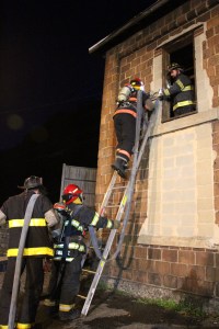 Firefighter Training, American Hose Co, Tamaqua, 9-23-2014 (35)