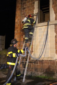 Firefighter Training, American Hose Co, Tamaqua, 9-23-2014 (45)