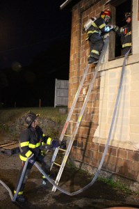 Firefighter Training, American Hose Co, Tamaqua, 9-23-2014 (52)