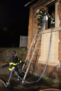Firefighter Training, American Hose Co, Tamaqua, 9-23-2014 (58)
