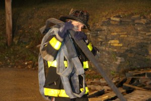 Firefighter Training, American Hose Co, Tamaqua, 9-23-2014 (94)
