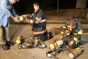 Firefighter Training, American Hose Co, Tamaqua, 9-23-2014 (99)
