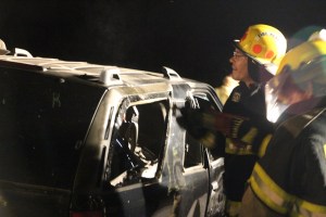 Firefighter Training, Cutting Up A Car, Zeigler's Auto Repair and Towing, Hometown, 9-4-2014 (14)