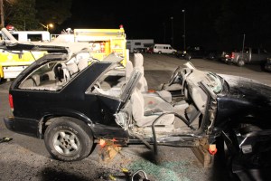 Firefighter Training, Cutting Up A Car, Zeigler's Auto Repair and Towing, Hometown, 9-4-2014 (94)