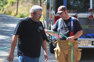 Firefighters Respond to Couch Fire Along Old Route 209, Schuylkill Township, 9-26-2014 (13)