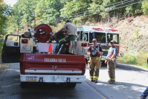 Firefighters Respond to Couch Fire Along Old Route 209, Schuylkill Township, 9-26-2014 (15)